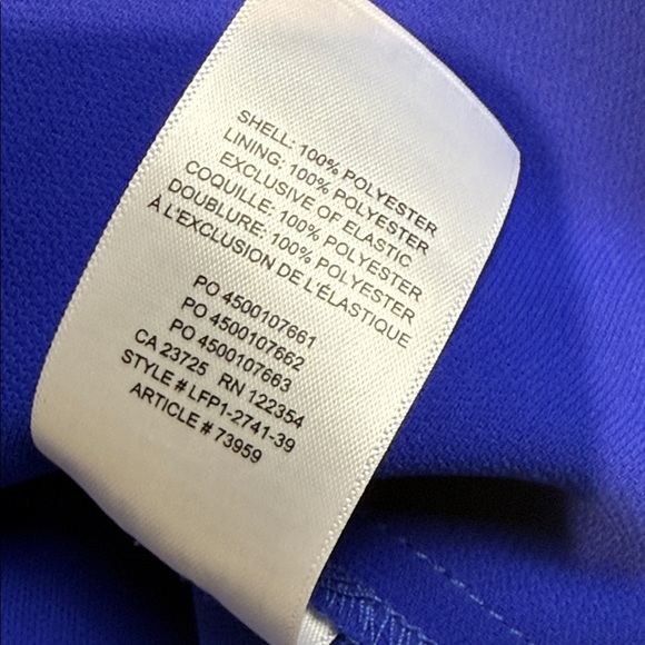 Aritzia Babaton Royal Blue Long Sleeve Blouse Size Medium - Picture 8 of 8